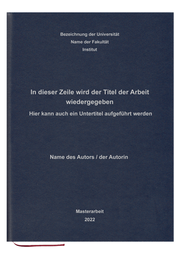 Hardcover - Standard (Lederoptik mit Prägung)