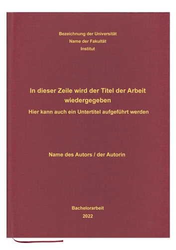 Hardcover - Standard (Leinenoptik mit Prägung)