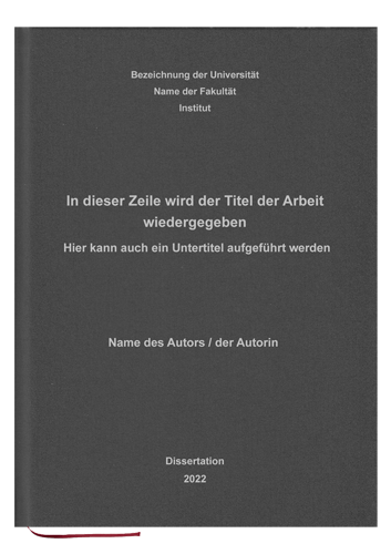 Hardcover - Standard (Leinenoptik mit Prägung)