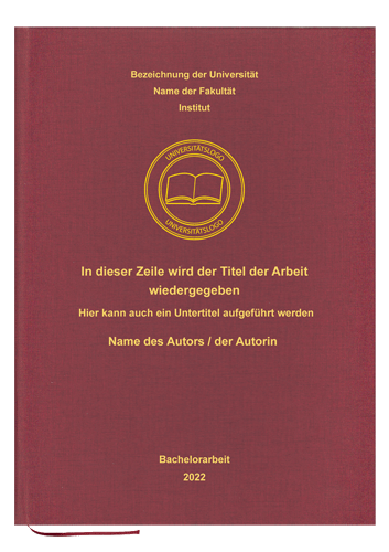 Hardcover - Indviduell (Leinen- oder Lederoptik mit Prägung)