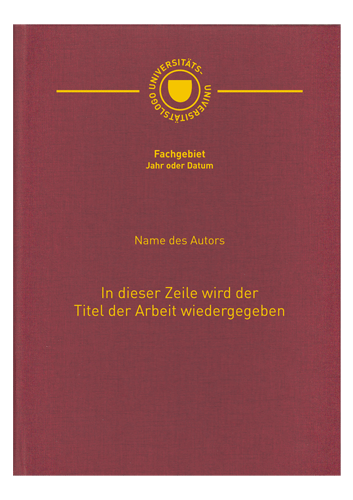 Hardcover - Indviduell (Leinen- oder Lederoptik mit Prägung)